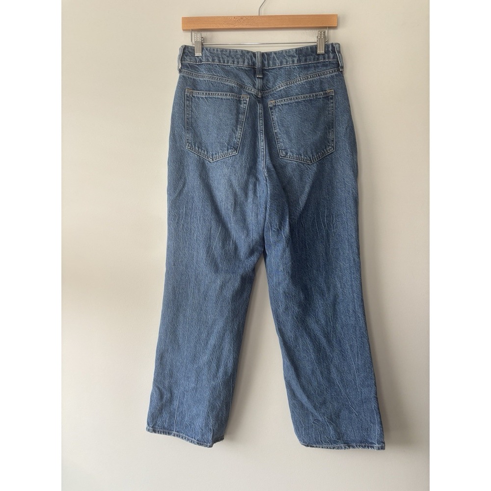 Abercrombie & Fitch Women's Curve Love High Rise Loose Jean Distressed Sz 28S - Picture 6 of 6